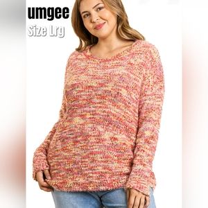 umgee soft bouclé sweater, Large